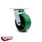 Service Caster 5 Inch Green Poly on Cast Iron Wheel Swivel Caster with Roller Bearing SCC SCC-30CS520-PUR-GB - alternate 4